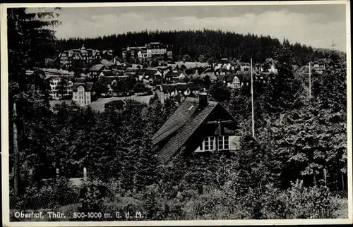 Ak Oberhof im Thüringer Wald, Teilansicht