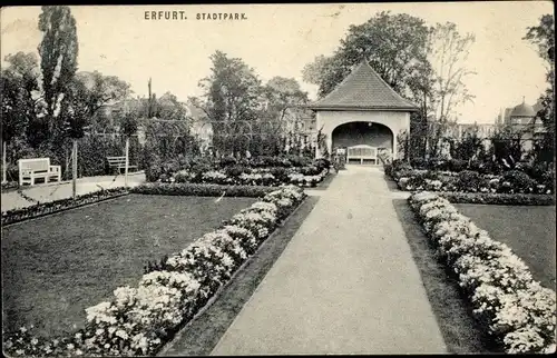 Ak Erfurt in Thüringen, Stadtpark