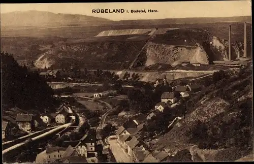 Ak Rübeland Oberharz am Brocken, Ort im Tal