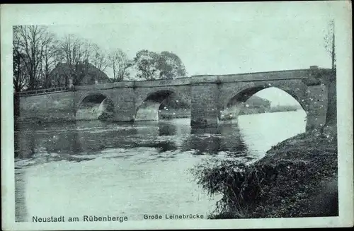 Ak Neustadt am Rübenberge, Große Leinebrücke