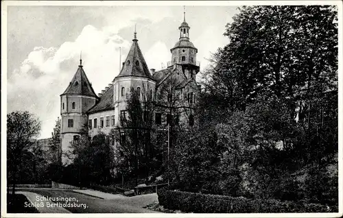 Ak Schleusingen in Thüringen, Schloss Bertholdsburg