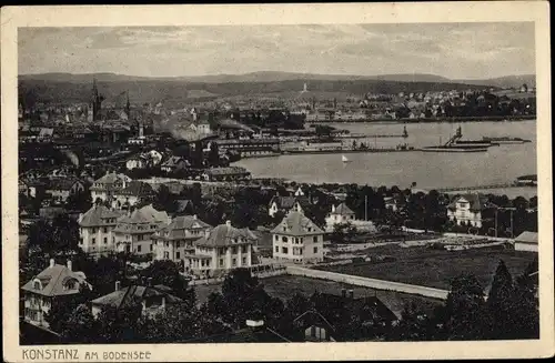 Ak Konstanz am Bodensee, Teilansicht, Kirche, Wohnhäuser