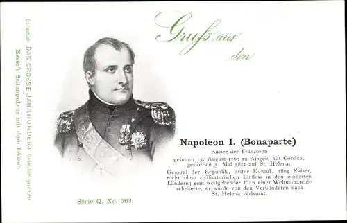 Ak Kaiser Napoleon I. Bonaparte