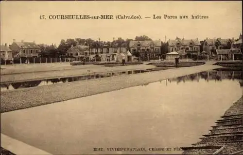 Ak Courseulles Calvados, les Parcs à huitres