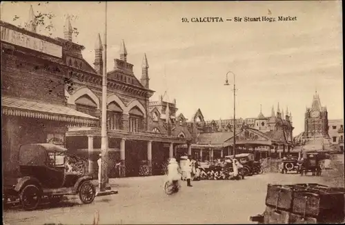 Ak Calcutta Kolkata Kalkutta Indien, Sir Stuart Hogg Market