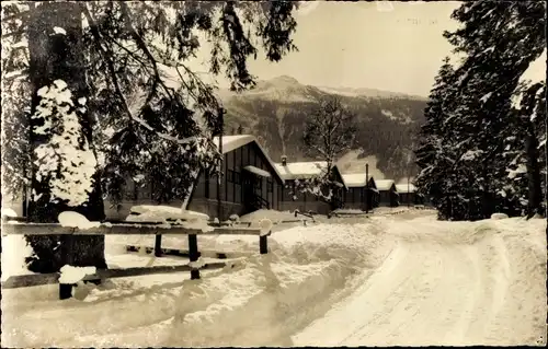 Ak Melchtal Halbkanton Obwalden, Barackenlager, Winter