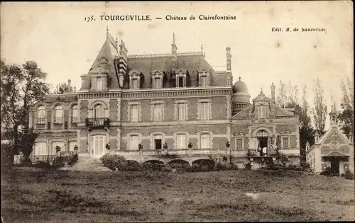 Ak Tourgéville Calvados, Chateau de Clairefontaine