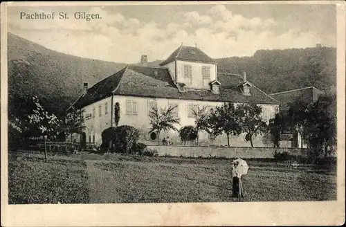 Ak Wintzenheim Winzenheim Elsass Haut Rhin, Pachthof St. Gilgen