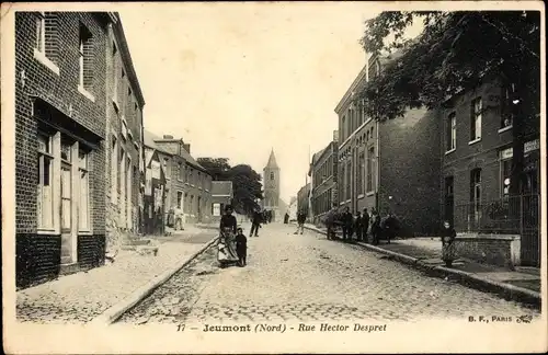 Ak Jeumont Nord, Rue Hector Despret