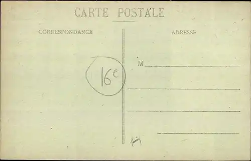 Ak Paris XVI, Rue d' Auteuil prise de la Rue Erlanger, Geschäfte, Passanten