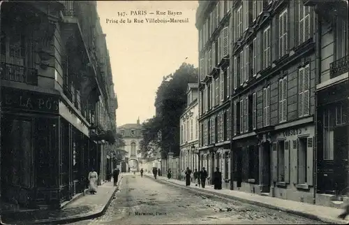 Ak Paris XIV, Rue Bayen, Rue de la Villebois Mareuil