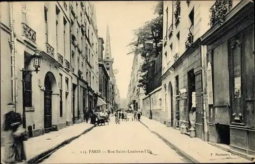 Ak Paris V, Rue Saint Louis en l'Ile