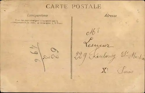 Ak Paris X, Rue Château Landon et Faubourg Saint Martin, Litfaßssäule