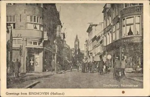 Ak Eindhoven Nordbrabant Niederlande, Rechtestraat