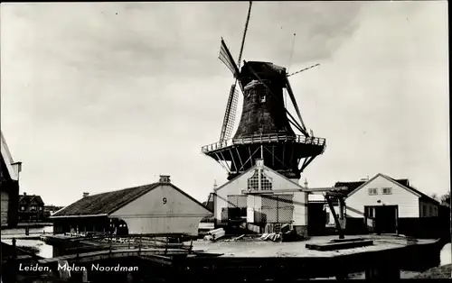 Ak Leiden Südholland Niederlande, Molen Noordman