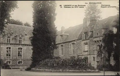 Ak Fervaques Calvados, Le Chateau, Facade principale