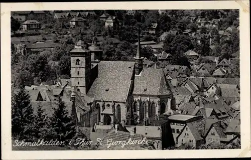 Ak Schmalkalden im Thüringer Wald, St. Georgkirche