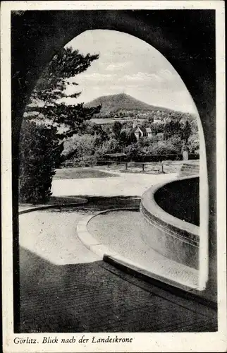 Ak Görlitz in der Lausitz,  Blick nach der Landeskrone