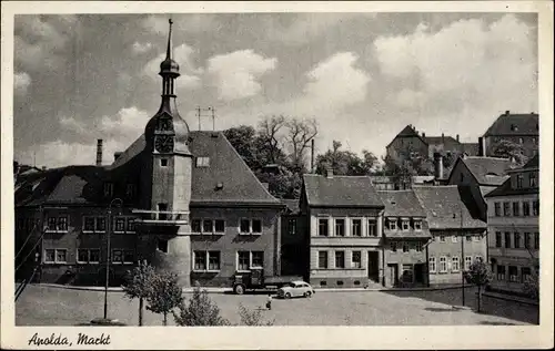 Ak Apolda in Thüringen, Markt