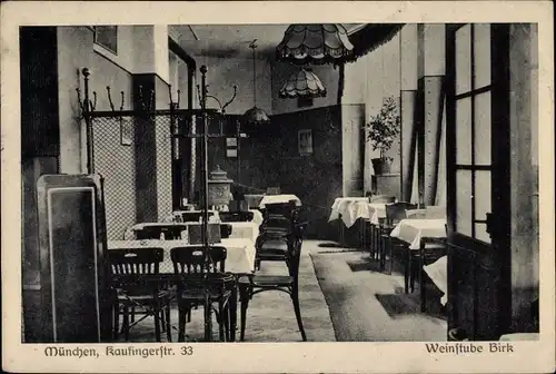 Ak München, Weinstube Birk, Kaufinger Str. 33
