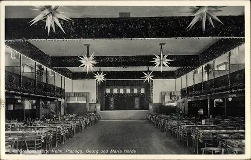 Ak Planegg Oberbayern, Groß Gaststätte Volm, Innenansicht