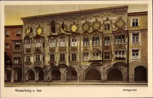 Ak Wasserburg am Inn in Oberbayern, Amtsgericht