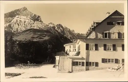 Ak Murnau am Staffelsee, Gasthof, Berge