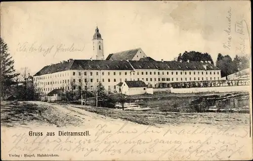 Ak Dietramszell im Bayerischen Oberland, Kloster, Kirche