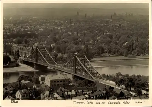 Ak Dresden Loschwitz, Hahn 10904, Blick von der Loschwitzhöhe