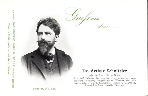 Ak Schriftsteller Dr. Arthur Schnitzler