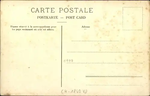 Ak Aigle Kanton Waadt, vue générale, Bergpanorama