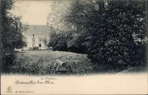 Ak Courseulles Calvados, le Château, Park