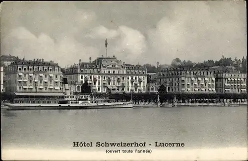 Ak Luzern Stadt Schweiz, Hôtel Schweizerhof