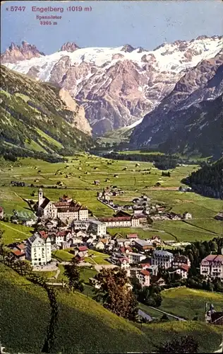 Ak Engelberg Kanton Obwalden Schweiz, Panorama vom Ort, Spannörter