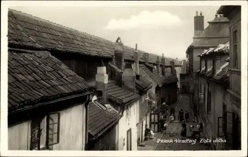 Foto Ak Praha Prag Tschechien, Hradcany, Zlata ulicka