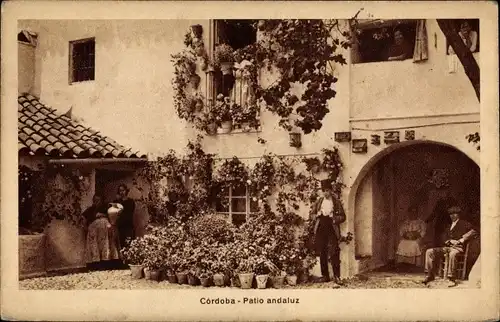 Ak Córdoba Andalusien Spanien, Patio andaluz