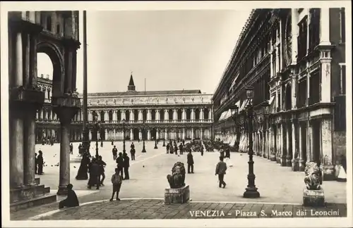 Ak Venezia Venedig Veneto, Piazza S. Marco dai Leoncini