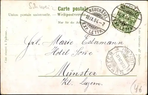 Ak Neuchâtel Neuenburg Stadt, Hotel de Ville