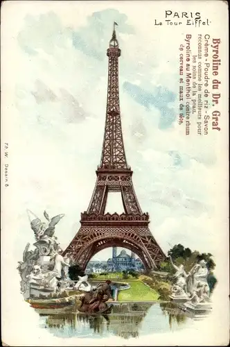 Litho Paris, La Tour Eiffel, Eiffelturm, Skulpturen