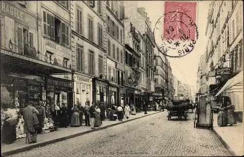 Ak Paris XV., Rue du Commerce, Pharmacie, Librairie