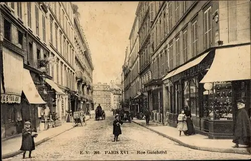 Ak Paris XVI., Rue Guichard