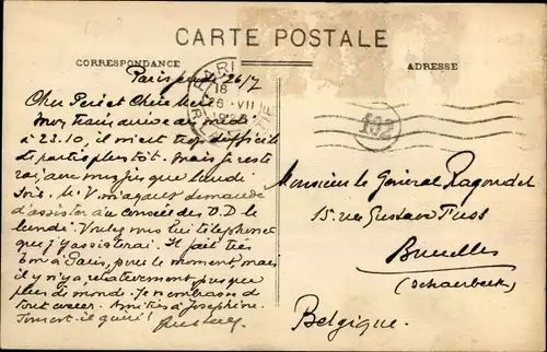 Ak Paris XVI., Rue d'Auteil