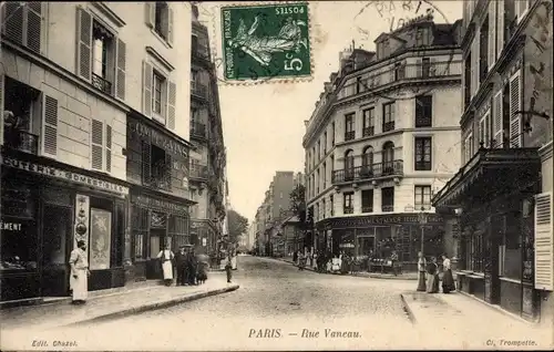 Ak Paris VII., Rue Vaneau, Charcuterie