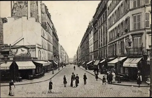Ak Paris XVIII., La Rue Doudeauville, Au Papillon