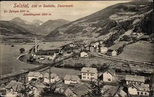 Ak Selzthal in der Steiermark, Panorama, Gr. Pyhrgas, Scheiblingstein