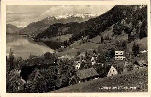 Ak Dellach am Millstätter See Millstatt am See Kärnten, Panorama