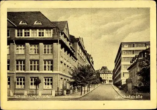 Ak Schwenningen am Neckar, Bahnhofstraße