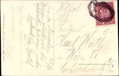 Ak Gröbming Steiermark, Straßenpartie, Fuhrwerk, Kamm