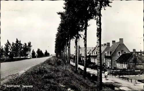 Ak Kortgene Noord Beveland Zeeland Niederlande, Torendijk