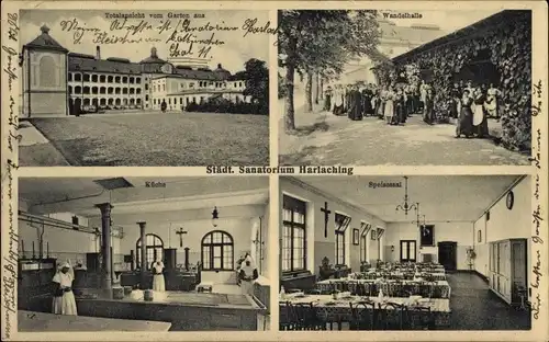 Ak Harlaching München, Städtisches Sanatorium